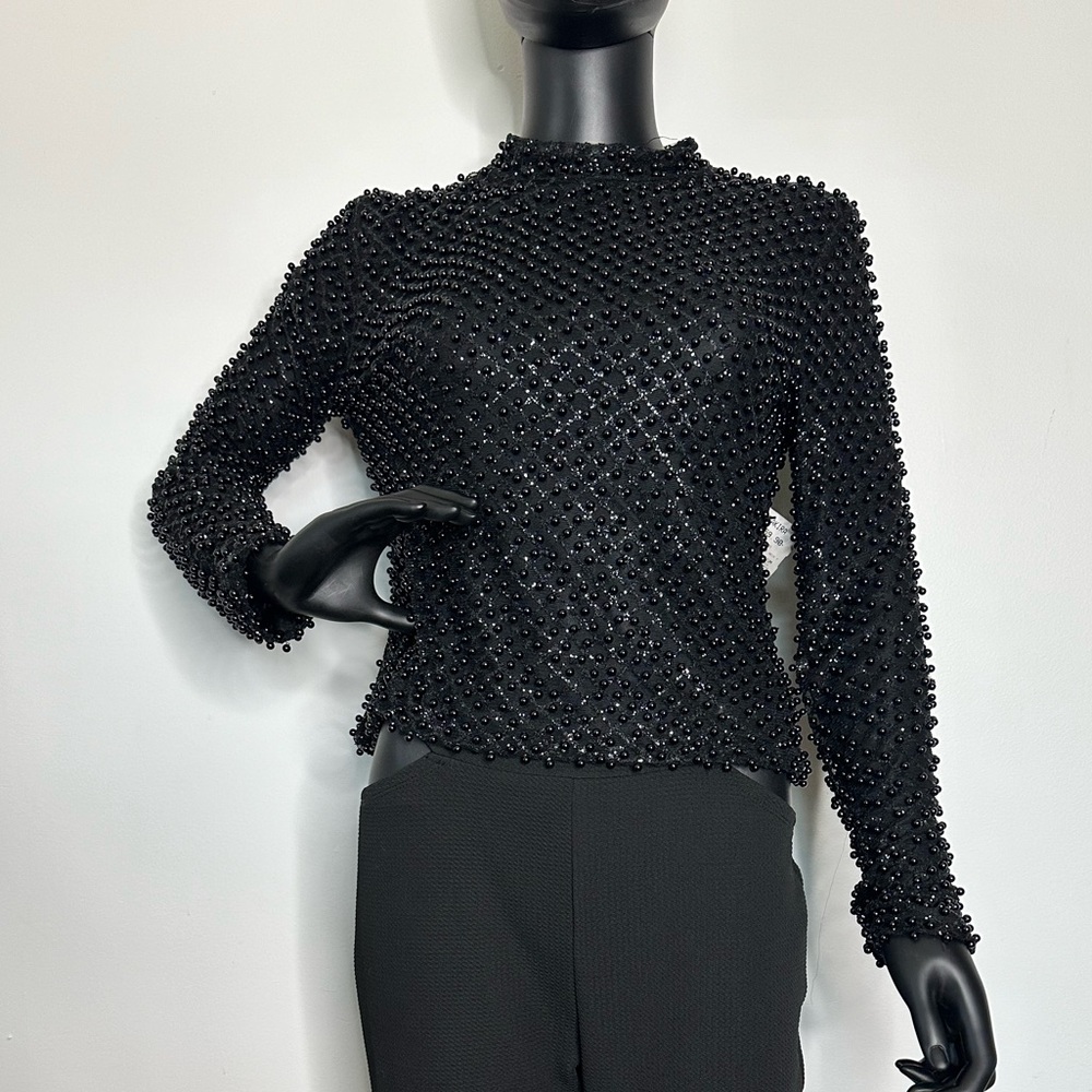 Brand New Akira Beaded Top Size M